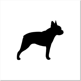 Boston Terrier Silhouette Posters and Art